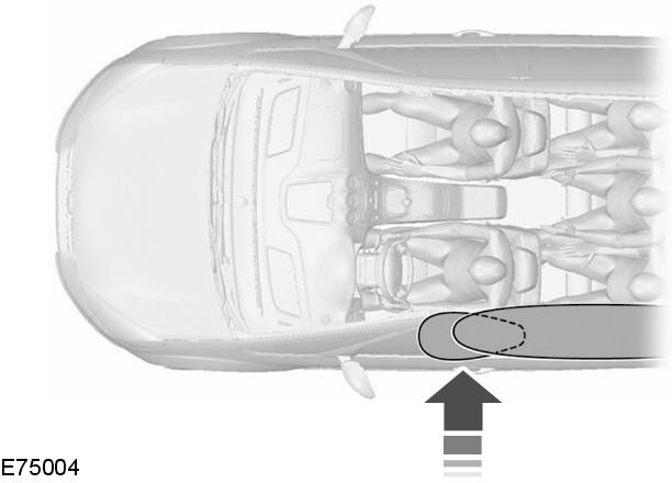 Occupant protection Note: The knee airbag has a lower deployment threshold than the front airbags. During a minor collision, it is possible that only the knee airbag deploys.