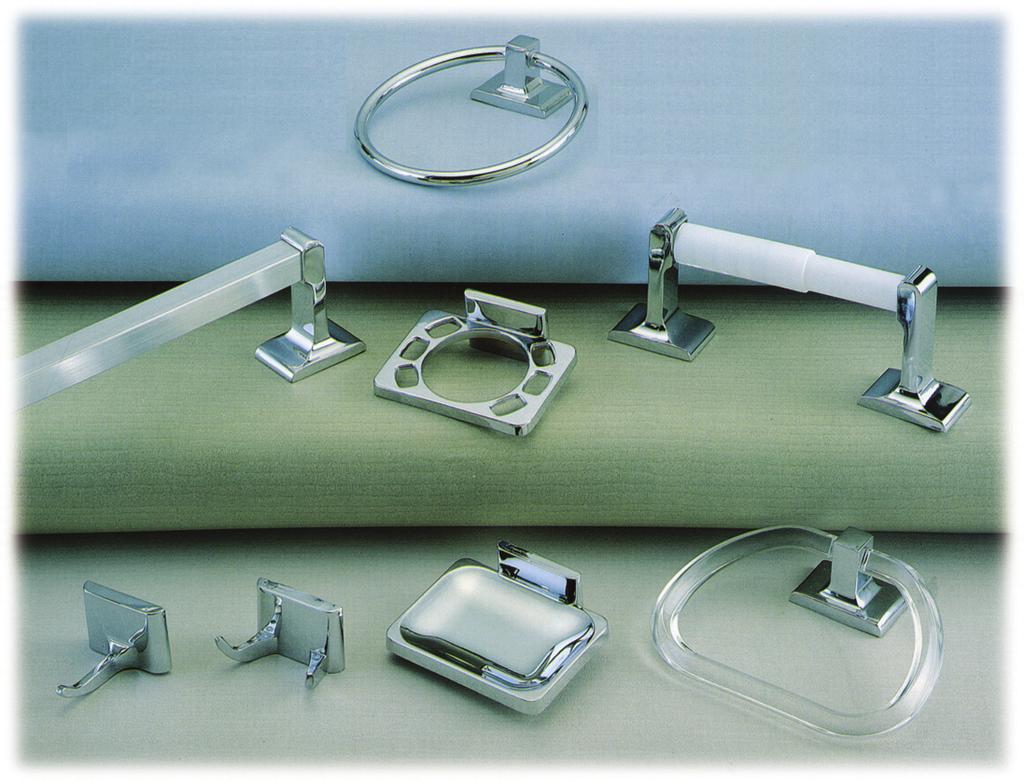 H allmack S eries C hrome Plated 35-5001 CP Single Robe Hook $1.49 35-5003 CP Double Robe Hook $2.34 35-5005 CP Toothbrush / Trumbler Holder $1.99 35-5007 CP Soap Dish $1.