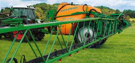 the same time very robust. The boom working widths from 15 to 40 metres allow the optimised matching of the sprayer to the structure of the farm.