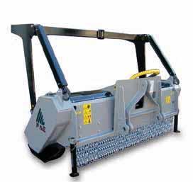 PRIME MOVER 5 300U Forestry mulcher for special built hydraulic or PTO driven Prime Movers with power range between 200 and 400 HP.
