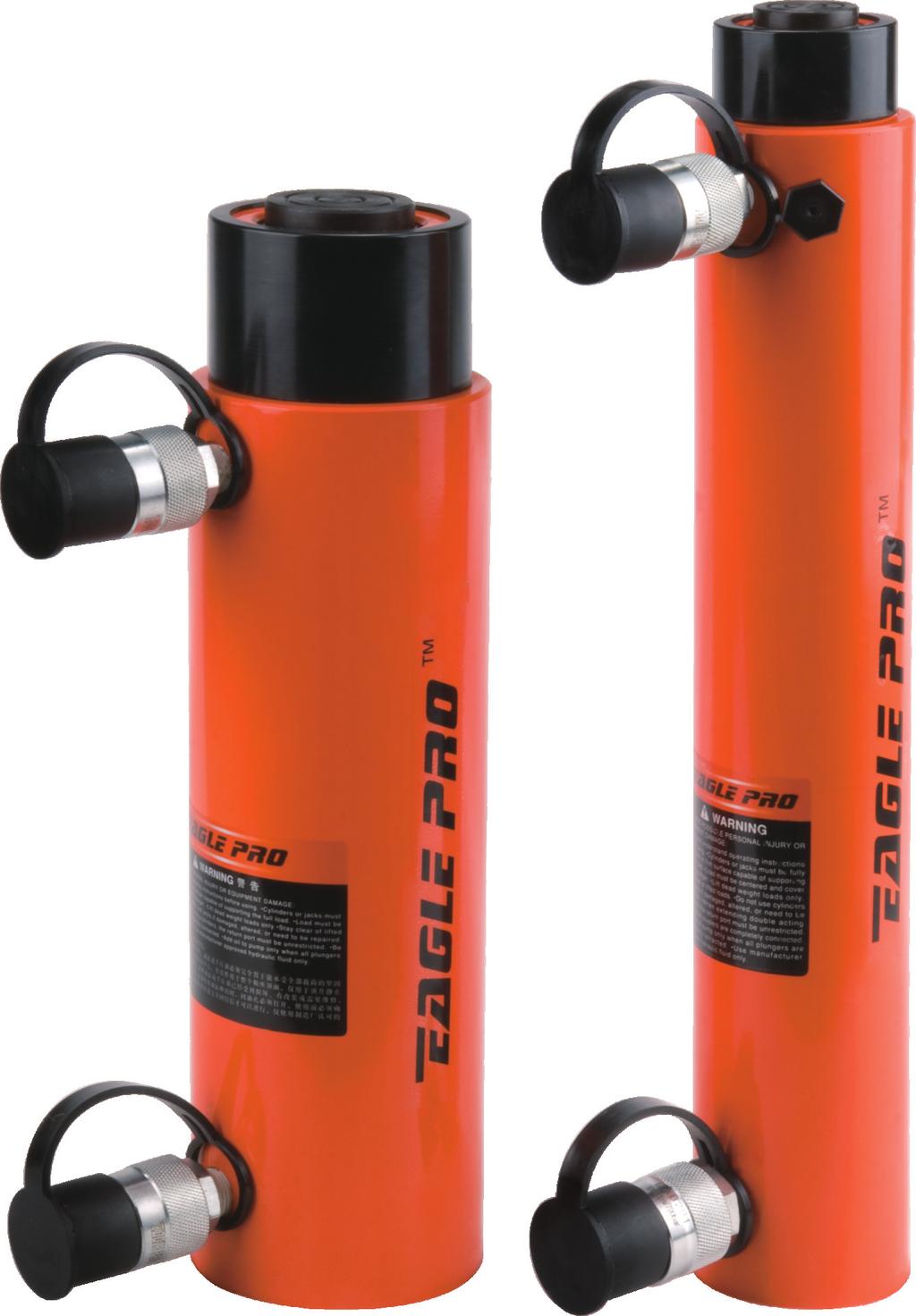 PDC Series Double Acting Cylinders Features 1. Complies to ASME B-30.1. High strength alloy steel for durability and added safety 2. Double acting operation for fast retraction 3.