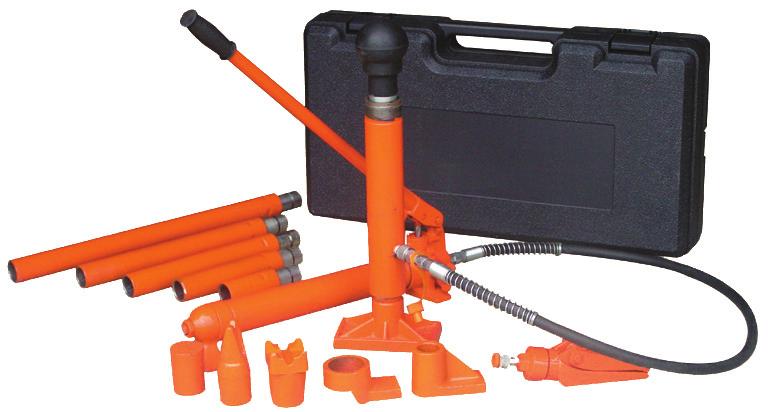 4 Tonne & 10 Tonne Body Repair Kits Features 1. Quick-lock design for fast and easy assembly 2. Long handle on pump provides ease of pumping 3.