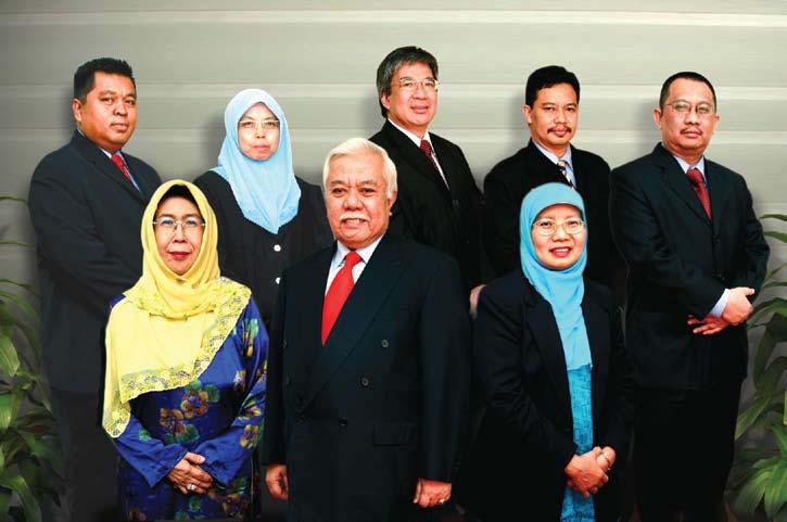 Board of Directors Ahli Lembaga Pengarah from left dari kiri Yusaini, Datin Paduka Siti Sa diah, Salmah, Tan Sri Dato Muhammad Ali, Dr.