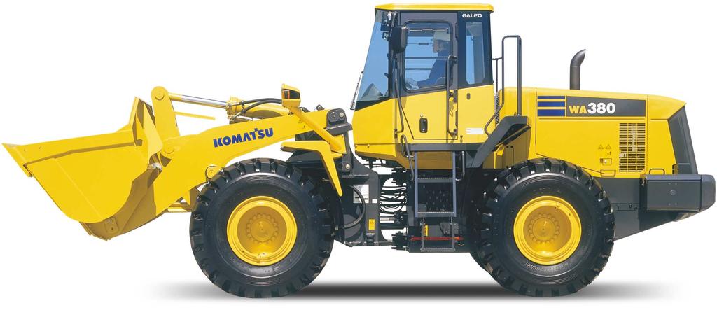 Excellent Operator Environment Automatic transmission with selectable modes Low-noise designed cab (option) Electrically controlled transmission lever Fingertip control levers Pillar-less large