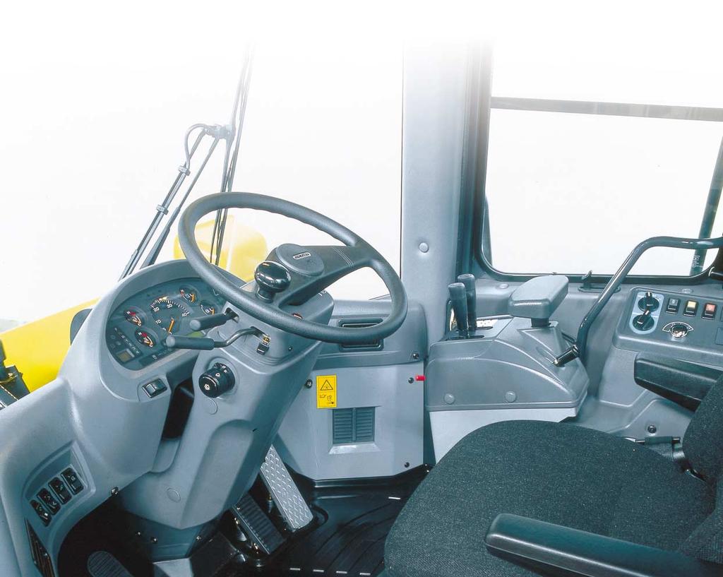 OPERATOR ENVIRONMENT Easy Operation Automatic Transmission with ECMV Automatic transmission with ECMV automatically selects the proper gear speed based on travel speed, engine speed, and other travel