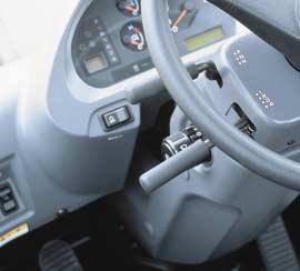 Change direction or shift gears with a touch of the fingers without removing the shifting hand from the steering wheel.