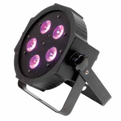uplighting PCAN-TRIPAR LED RGB Par Can Five 3 Watt, 3-IN-1 TRI LEDs