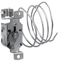 Range: 34-52 F Clutch Cycle Range: 5 F 71R2600 CABLE CONTROLLED THERMOSTATS