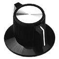 88 D Shaft diameter: 1 4 @ 90 CONTROL KNOBS 71R4030 RD-5-4302-0M Black Plastic Press Fit 10 per Package Lever