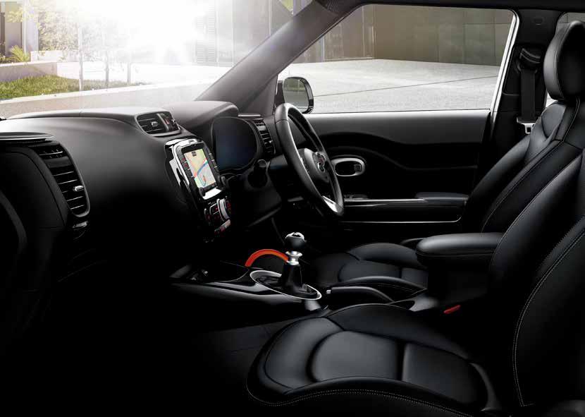 CABIN COMFORT Room for any adventure The new Kia Soul s interior doesn t just look incredibly stylish, we ve also optimised the use of space to ensure all occupants can enjoy a greater level of