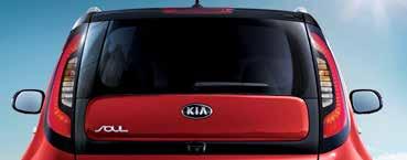 presence on the road during the day. LED rear combination lights ( 2 upwards) Kia Soul s signature LED rear combination lights combine outstanding visibility with sophisticated style.