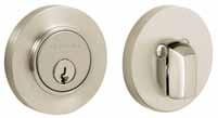 Other features: 1 throw is saw-proof, strike plate reinforcer, solid brass trim rings and Schlage C Keyway.