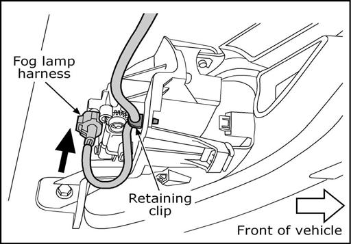 11. INSTALLATION Fig. 15 15. Plug the other end of fog lamp harness into the connector at the back of the fog lamp.