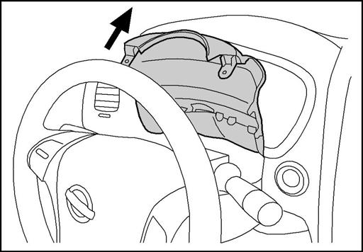 11. INSTALLATION Fig. 19 19. Carefully pry the upper steering finisher off the steering column.