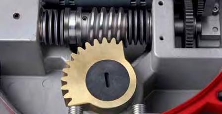 The worm gear and Output Shaft I (I) are one part. The output shaft is the driving member that positions the valve.