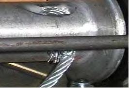 12. Check from the other side of the Drum whether the Wire Rope is perfectly assembled to the Drum. 2.5.3 INSPECTION OF WIRE ROPE Inspect the Wire Rope for signs of wear or damage.