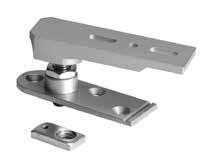 automatic hold open (both directions). Specify 90 or 105 (A) - Adjustable closing and latch speeds - Includes 608011 bottom pivot - Frame stop is required. See Door Control Accessories, page 8 #60131.