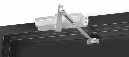 Applications Regular Arm This is the only pull-side application where a double lever arm is used. It is the most power-efficient application for a door closer.