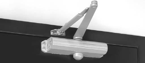APPLICATIONS Parallel arm shown Uni Stop Arm Can be used for either parallel arm or top jamb applications.