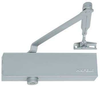 Overhead Position Door Closers Door closer DCL 51 Tested to EN 115 Tested to conform with CE requirements Closing force adjustable by valve Hydraulic latching action valve adjustable Closing speed