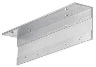 TS-20, hinge-opposite side Under-lintel angle for door closers with slide rail standard arm For head mounting of