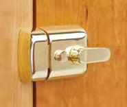 74 Residential Security - Nightlatches & Rim Locks Rim Nightlatches Most front doors are fitted with a rim nightlatch, which locks automatically when the door is closed, but can be opened from the