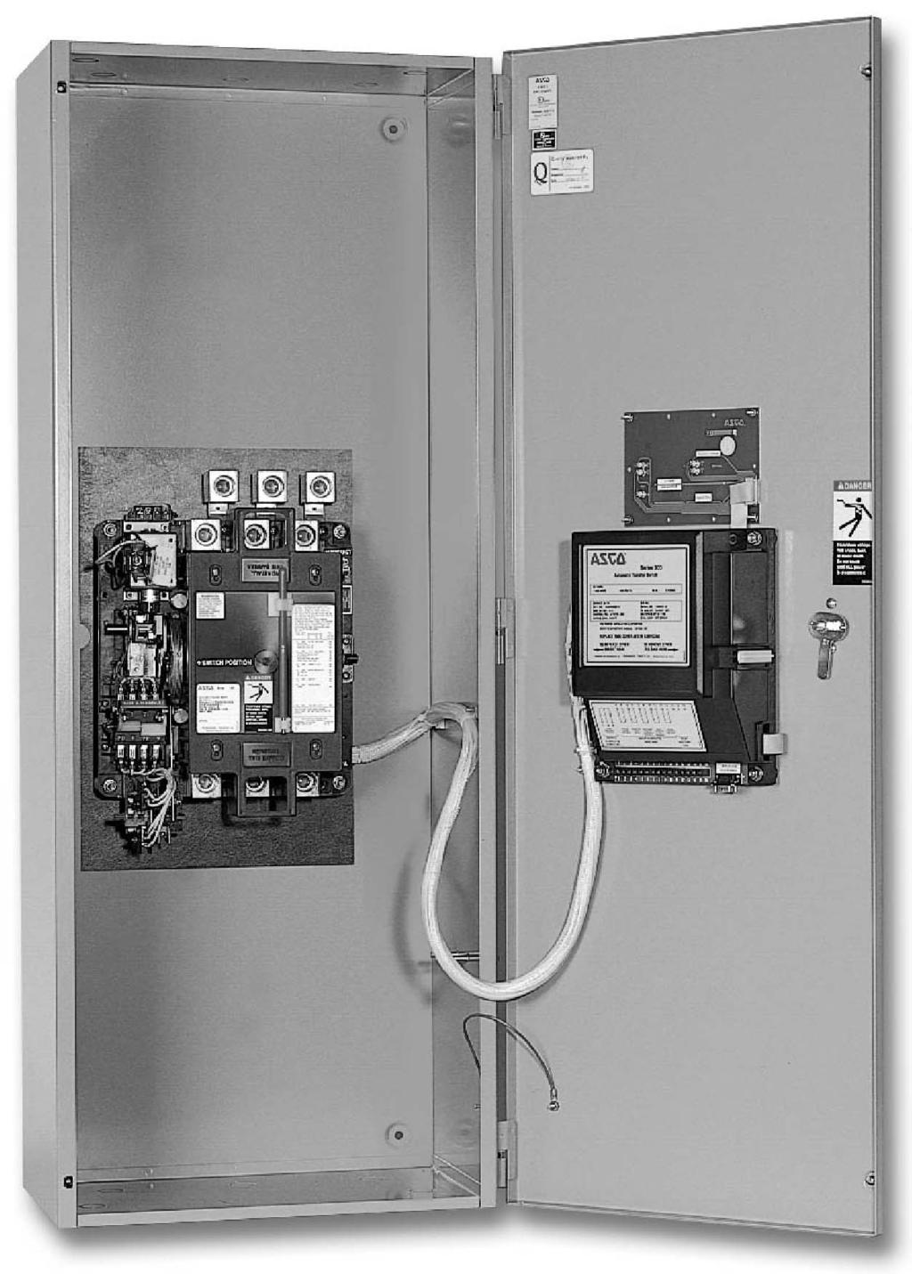 Nameplate and Catalog Number Identification The Transfer Switch nameplate includes data for each specific ASCO Series 300 ATS. Use the ATS only within the limits shown on this nameplate.