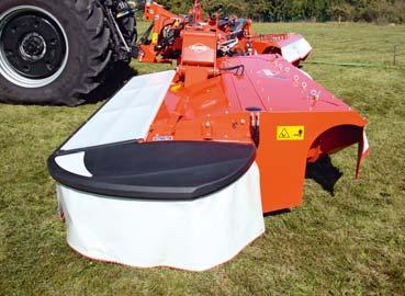 The conditioner can be quickly adapted to different forage types by a central two-speed lever.