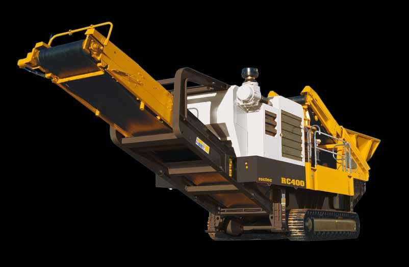 RC400 - Cone Crusher Key Features Sonar level control as standard for controlled and continuous feed Hydraulic closed side setting adjustment Hydraulic legs for increased stability and servicing