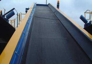 Main Product Conveyor The main conveyor belt is 1050mm wide (42