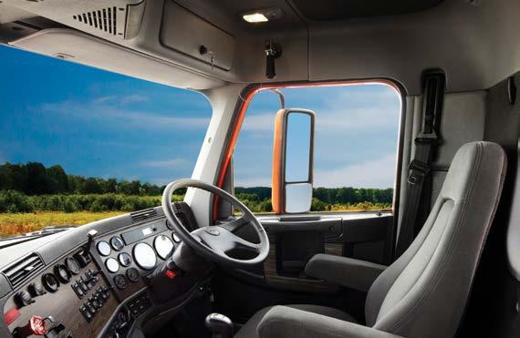 And Freightliner has managed to cut weight while at the same time improving comfort, safety and style.