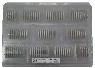 Each tray is vacuum sealed in an anti-static bag and placed