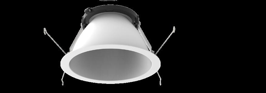 High-lumen, commercial grade downlighting Powerful, vibrant LED producing up to 4000 lumens Three optic options to meet the demands of any design Utilizes deep trims for glare-free lighting CCT