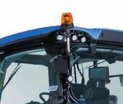 Single piece engine hood opens wide for full service access. Cab air filter can be easily changed. Top up the screen wash bottle through the rear window.
