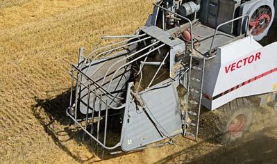 The pulsers facilitate unloading of wet grain, thus increasing output per shift. Straw handling.