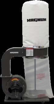 2 HP Dust Collector (MI-11300) 2 HP, 220 V, 1 PH, 9 A 1 x 6 (152 mm) or 2 x 4