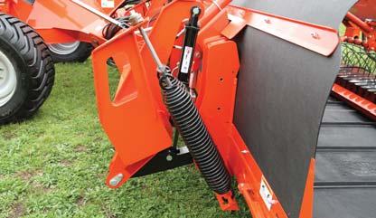 SUSPENSION A simple and effective mechanical suspension system is utilized for superior fl oat characteristics.