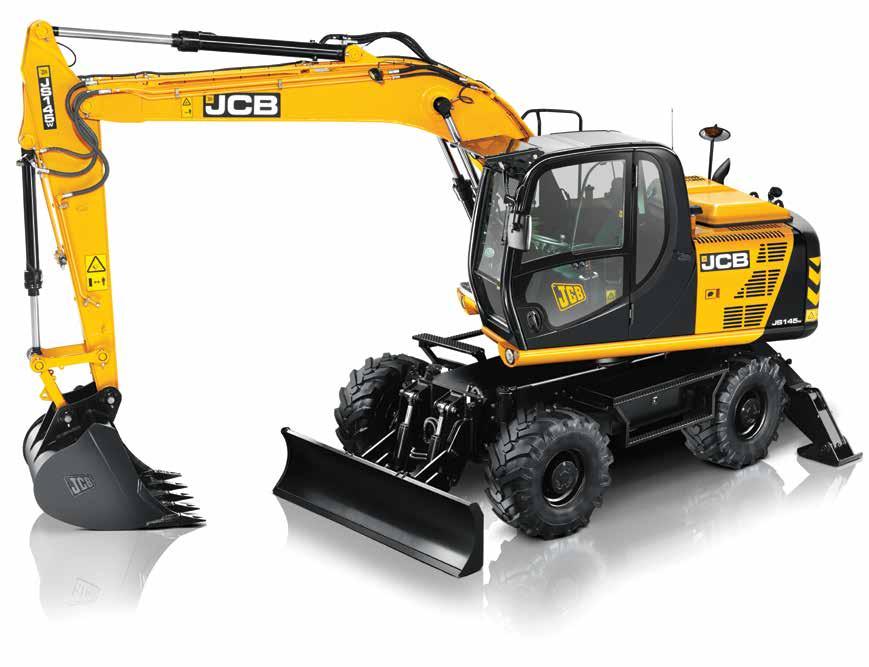 JS145W WHEELED EXCAVATOR. 4. Here to help The JCB JS145W as standard are fitted with a single point grease system which is conveniently located at ground level for ease of access and use. 5.