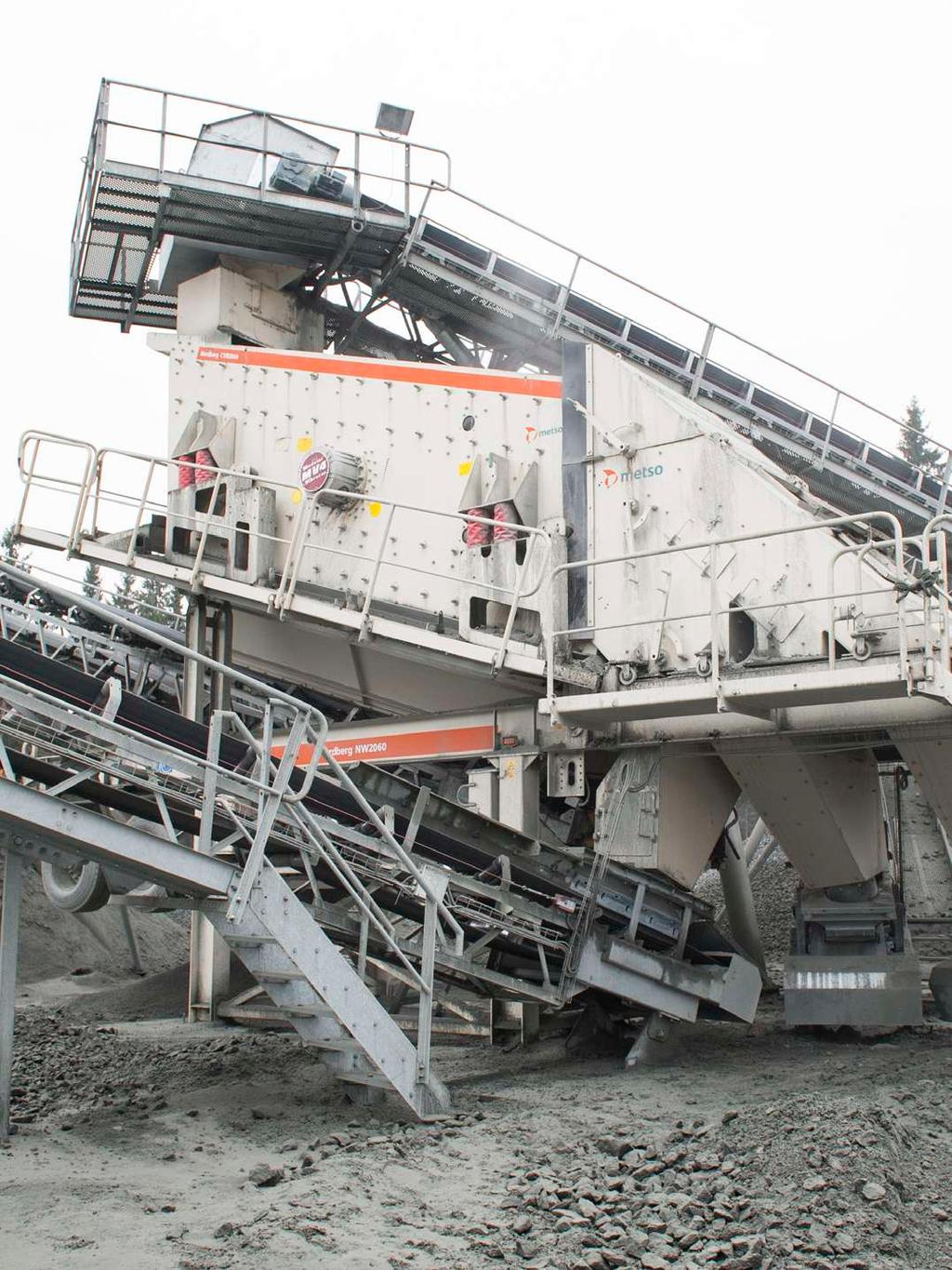 Nordberg NW Series Screening plants When requiring accurate classification of different end products after crushing, Metso offers portable screen plants to precisely match your application needs.