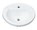 00 Overall Size: 20" x 17 5/8" x 9" Bowl Size: 14 13/16" x 10 3/4" Vitreous china with front overflow UNDERMOUNT LAVATORY SINKS // PROVINCETOWN MIRU1512WH White $95.