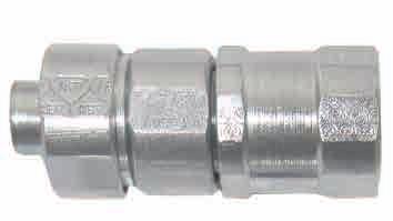 Product Performance Superior Performance for Secure Connection and Fast Disconnect No Tools Required to Install Conduit SPEC- Connector System One Piece Construction Greenfield FMC Conduit Liquid