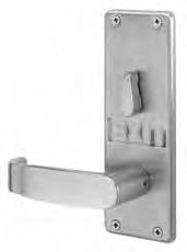 Escutcheon Designs 8200 Mortise Locks Cylinders will protrude from escutcheon face on double cylinder functions only.