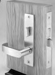 Largest projection is A lever 3-9/16" (90mm) 1-5/8" (41mm) 90115: P 6/15/14 The Freewheeling Mortise Trim is designed for areas that are susceptible to vandalism including schools, universities,