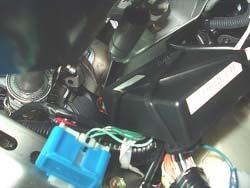 INSTALLING THE SECURITY SYSTEM MOUNTING SHOCK SENSOR MODULE: A.