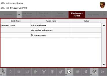 Service 9 WE02 ENU 2/14 Technical instead Changing values for service intervals. 3.5 Confirm the values you have entered by pressing >>. Changing values for service intervals 3.