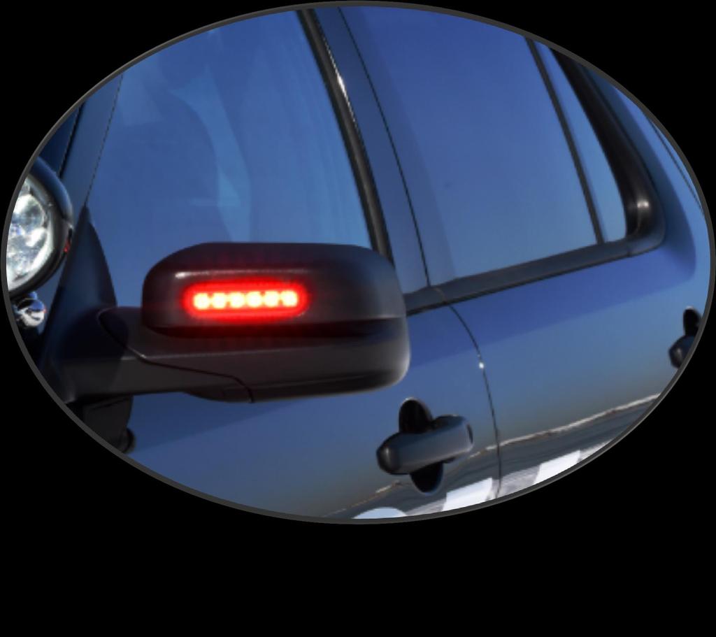 Side View Mirrors - Side Marker LEDs SIDE MARKER LED SIDEVIEW MIRRORS (Option Code 63B) Can be controlled through the Forward Lighting Harness and the IP control circuit 14-way connector Linear