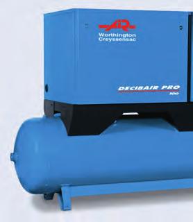 Due to its low noise level the DECIBAIR PRO can be installed close to the place of compressed air use.