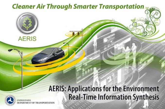 USDOT AERIS Program: CV Applications for the Environment: Real- Time Information Synthesis Vision Cleaner Air Through Smarter Transportation Encourage the development and deployment of technologies