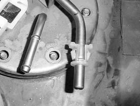 If the amount of dirt or debris in the tank is excessive, clean the fuel tank before installing the fuel pump assembly. B. Inspect the assembly to make sure it is clean and ready for installation. C.