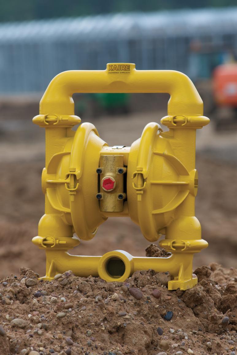 Xaire air diaphragm pumps are a heavy duty and robust solutions for pumping a vast range of fluids including: slurry, lubricants and ceramics etc.